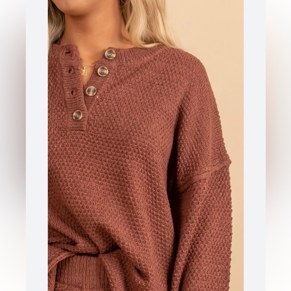 Talulah Henley knit sweater - Picture 2 of 5